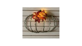 wire pumpkin wreath